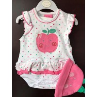 初生女嬰純棉背心套裝