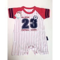 男嬰連身平腳夾衣 (棒球)