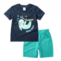 Minizone 短袖面衫 & 短褲仔 - 樹懶