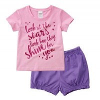 Minizone 短袖面衫 & 短褲仔 - Look at the stars