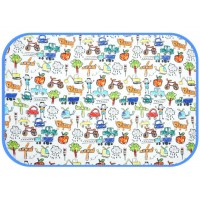 嬰兒純棉隔尿墊 (小汽車) (M) (70x85cm)