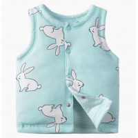 嬰兒夾棉背心 - Bunny(Tiffany Blue)