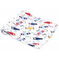 嬰兒純棉多用途薄包被 / 浴巾 / 床單 (小飛機)