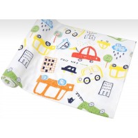 嬰兒純棉多用途薄包被 / 浴巾 / 床單 (車車)